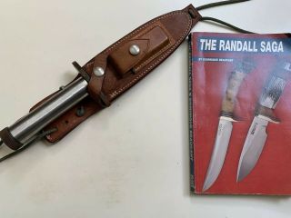 Very Rare Model 18 Randall Knife With The Randall Saga Book