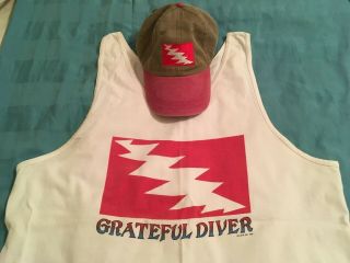 Grateful Dead Vintage Pre - Owned Tank Top And Hat Combo “grateful Diver”