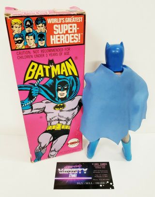 Vintage 1972 MEGO Heroes BATMAN Action Figure with Removable Mask Minty 3