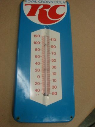 Vintage Advertising Thermometer Royal Crown Cola,  Rc Pop,  Soda,