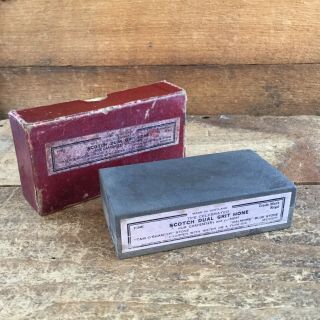 Vintage Tam O Shanter & Dalmore Blue Sharpening Stone Old Antique Hone Tool 58