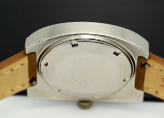 Vintage Diver HELVETIA WaterStar,  oversize,  steel 37mm,  tritium,  70s men ' s watch 8