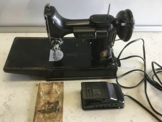 Antique Vintage Singer Featherweight 221 Sewing Machine No Case.  1955