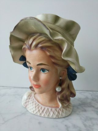 Vintage Enesco Lady Head Vase 