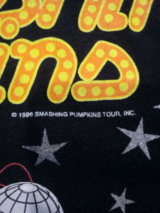 Smashing Pumpkins Shirt Vintage tshirt 1996 Infinite Sadness Tour black size L 2