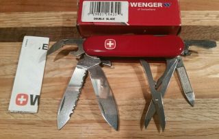 $reduced$ Wenger " Double Blade " Vintage Swiss Army Knife,  Old Stock 85mm.