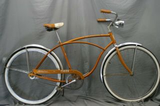 50s? Schwinn Tiger Vintage Cruiser Bike Antique Medium Chicago Usa Made Charity