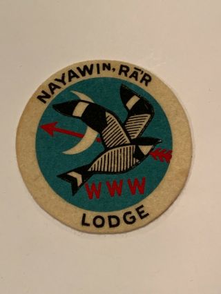 Oa Lodge 296,  296r1 Rare Round Patch