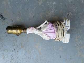 Small Victorian/vintage/antique Porcelain Victorian Lady Lamp Ml