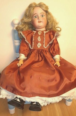 Morimura Brothers Doll Bisque Head Jointed Composition Body 24 "