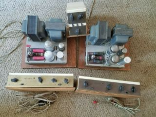 Rare Early Dynakit Twin Tube Power Amplifiers And Preamps With Stereo Control