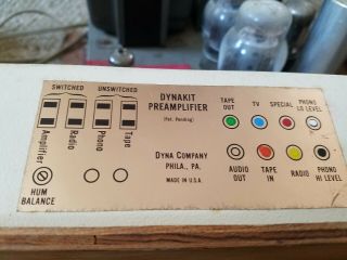 rare early dynakit twin tube power amplifiers and preamps with stereo control 6