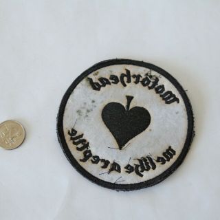 Vintage Motorhead Sew On Patch Love me like a Reptile 4 
