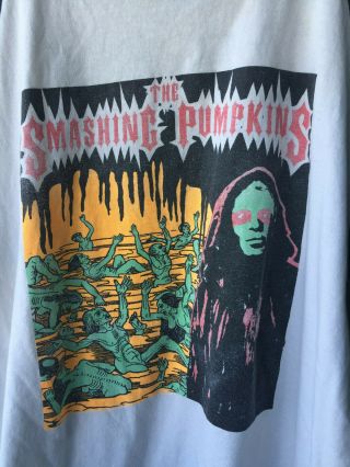 Rare Authentic Vintage 1999 The Smashing Pumpkins Concert Band T - shirt 2