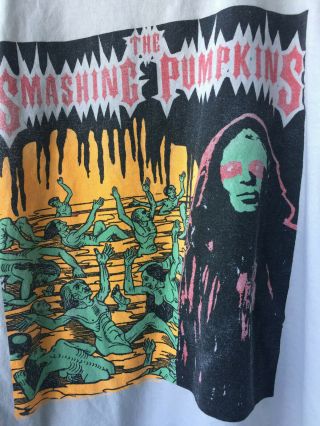 Rare Authentic Vintage 1999 The Smashing Pumpkins Concert Band T - shirt 3