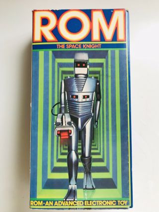Vintage 1979 Parker Brothers Marvel Rom The Space Knight Robot Figure Near