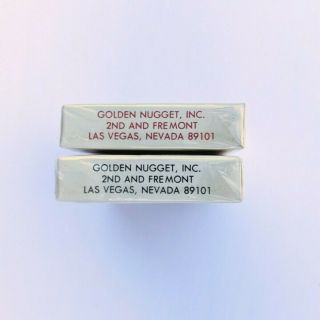 Vintage Golden Nugget Casino Playing Cards Las Vegas Black Red (Two Pack) 5