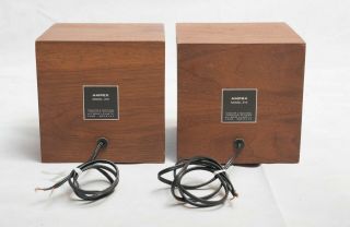 Rare Ampex 415 cube monitor speakers - vintage MCM Mid Century Modern 3