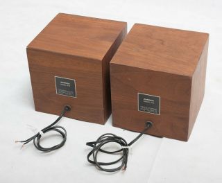 Rare Ampex 415 cube monitor speakers - vintage MCM Mid Century Modern 4