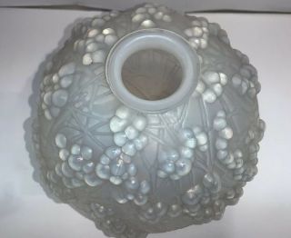 Vintage Rene Lalique Opalescent Druid Vase Authentic 6 7/8 Inches Tall - Signed 5