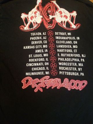 Motley Crue Vintage T Shirt 80 ' s 1989 Dr.  Feelgood Tour Concert large Rock Band 5