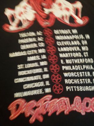 Motley Crue Vintage T Shirt 80 ' s 1989 Dr.  Feelgood Tour Concert large Rock Band 6