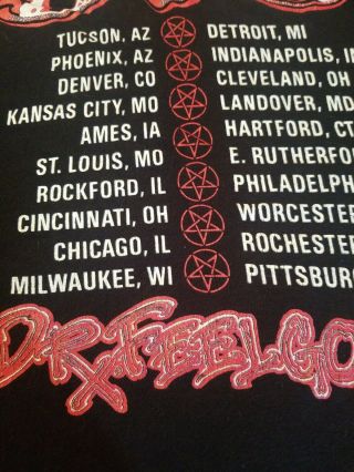 Motley Crue Vintage T Shirt 80 ' s 1989 Dr.  Feelgood Tour Concert large Rock Band 7