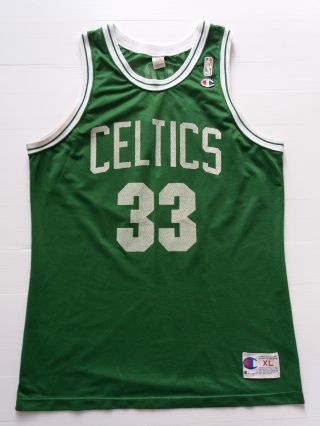 Vintage Larry Bird Boston Celtics Champion Eu Jersey.  Rare 1989 First Edition Xl