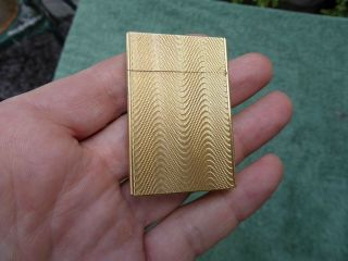 Vintage Dupont Cigarette Lighter.  gold plated,  spares. 2