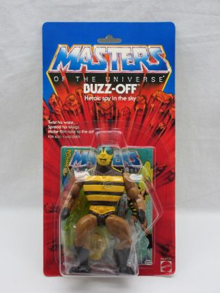 Motu,  Vintage,  Buzz - Off,  Masters Of The Universe,  Moc,  Carded,  He Man
