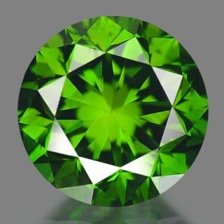 1.  30 Cts Sparkling Very Rare Vivid Green Color Natural Diamond