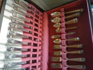 66 Pc.  Rogers Silverplate Rare Eternally Yours Huge Set 1941