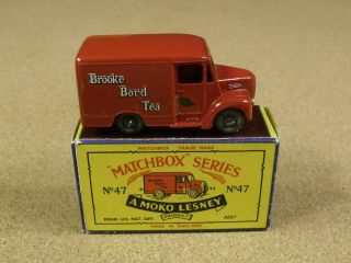 Old Vintage Lesney Matchbox 47 1 Ton Trojan Van Box