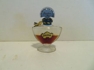 Vintage - Shalimar Perfume - Gerlain,  Paris - 1/3 Fl Oz.  - 40 Full