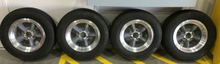 Vintage American Racing Torque Thrust Wheels 15 " X 8 " Shelby Gt500 Mustang Ford
