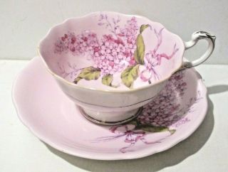 Vintage Paragon Fine China Lilac Floral Cup And Saucer