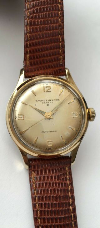 Vintage Baume & Mercier Geneve Watch Automatic Incabloc Antimagnetic Rare