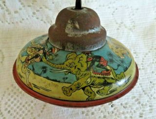 Antique Rare Little Black Sambo Tin Toy Spinning Top 3