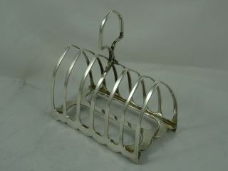 Art Deco Solid Silver Toast Rack,  1921,  126gm