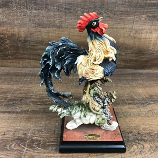 1997 Florence Morning Call Limited Edition Armani Rooster Figurine 36/3000 Vtg