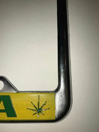 Legalize Marijuana True Vintage License Plate Frame 70s 2