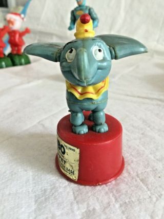 Vintage Kohner Bros.  Mini Thumb Push Up Puppet Dumbo