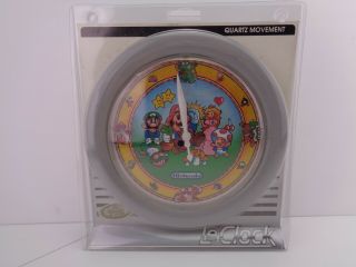 Vintage Nintendo Of America Clock Mario 1989 Le 