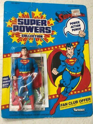 Kenner Rare Vintage Powers Superman 1985 W Mini Comic