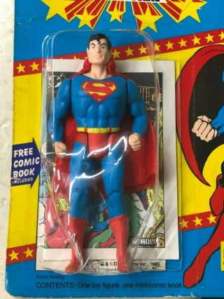 Kenner Rare Vintage Powers Superman 1985 w Mini Comic 4