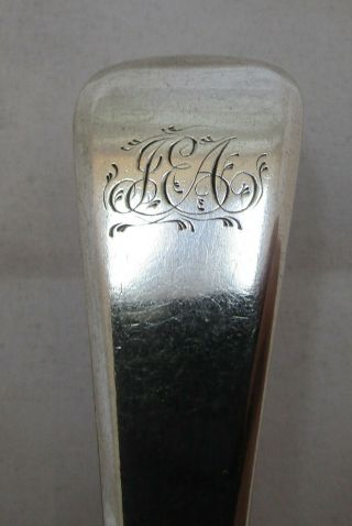 Pair Antique Georgian Sterling silver Exeter sauce ladles,  1825,  Wm Woodman 3