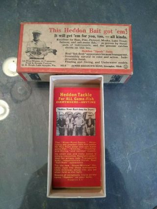 Vintage Heddon 740 Pch Punkinseed Lure Box