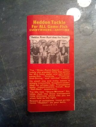 vintage heddon 740 pch punkinseed lure box 6
