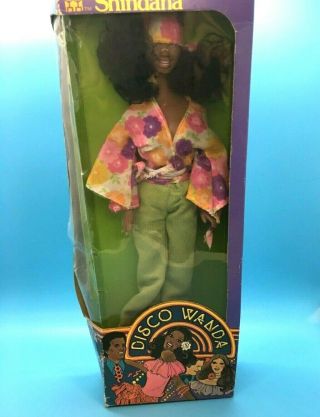 1978 Disco Wanda Doll Nrfb Shindana Toys Barbie Size Clone Vintage Green Pants