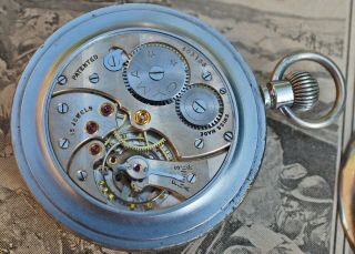 CYMA GSTP MILITARY WW2 GENTS VINTAGE OPEN FACE POCKET WATCH SPARES/REPAIRS ONLY 7